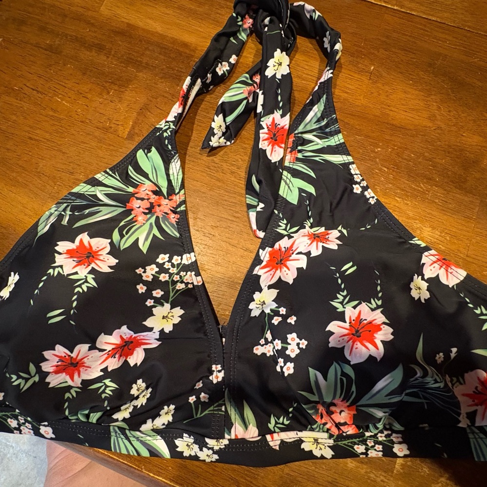 Floral Halter Bikini NEVER WORN size XXL